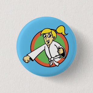 Martial Arts Party Kid 1 Button