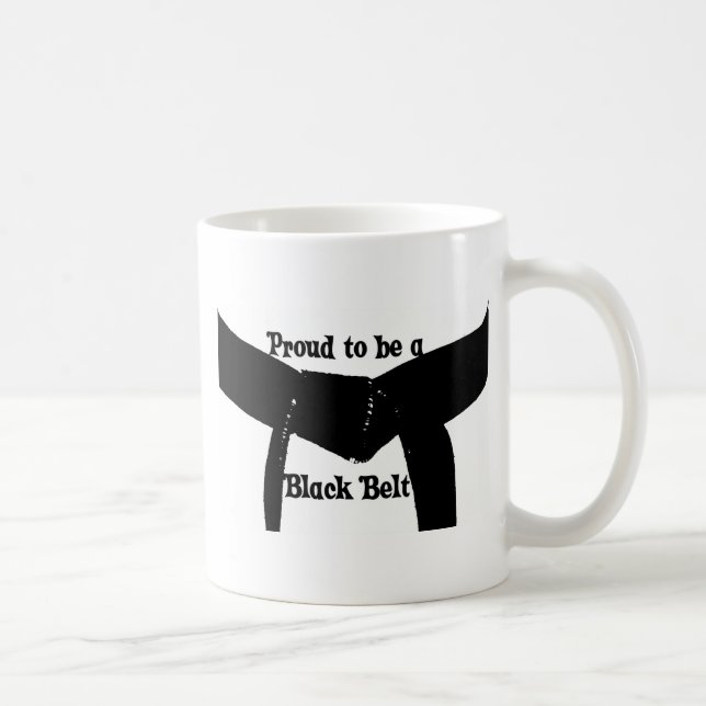 Martial Arts Proud to be a Black Belt Coffee Mug (Right)