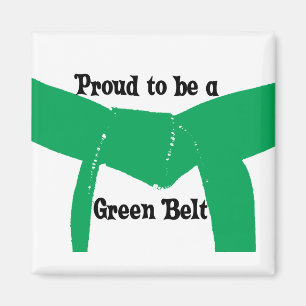 Martial Arts Proud to be a Green Belt Magnet