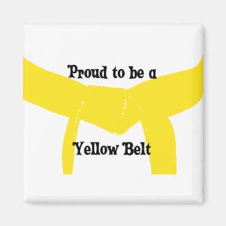 Martial Arts Proud to be a Yellow Belt Magnet