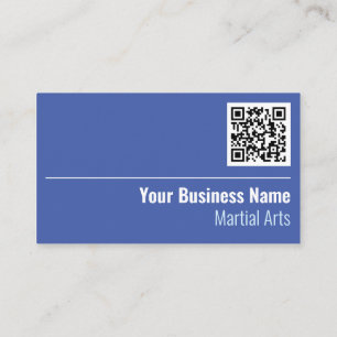 Martial Arts QR Code Business Card