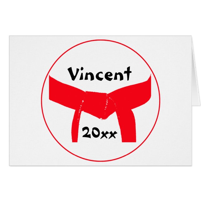 Martial Arts Red Belt (Front Horizontal)