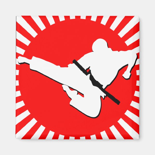 martial arts red rays magnet (Front)