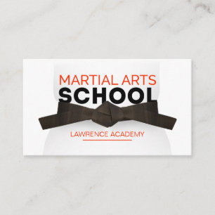 Martial Arts School / Karate dojo Business Card