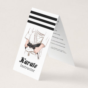 Martial Arts Sensei Black Belt Business Card