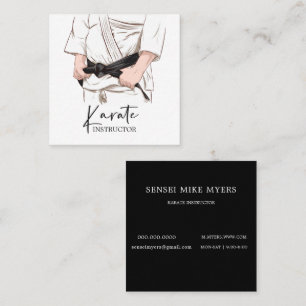 Martial Arts Sensei Gi Business Card