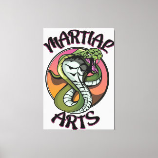 Martial Arts Snake Canvas Print