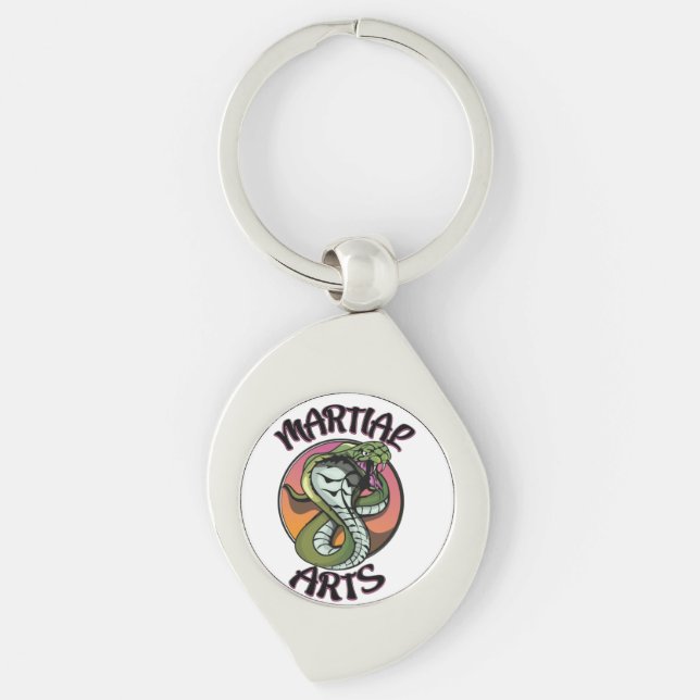 Martial Arts Snake Key Ring (Front)