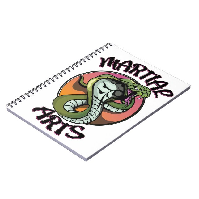 Martial Arts Snake Notebook (Left Side)