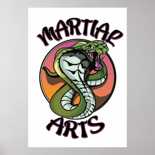 Martial Arts Snake Poster (Front)