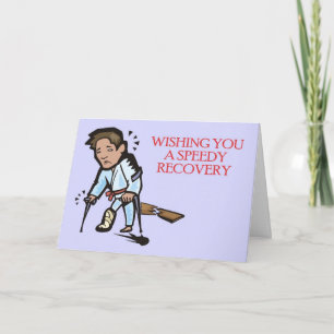 Martial Arts Speedy Recovery Greeting Card