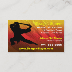 Martial Arts Studio Business Card