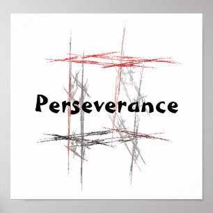 Martial Arts Taekwondo Tenets Perseverance Poster