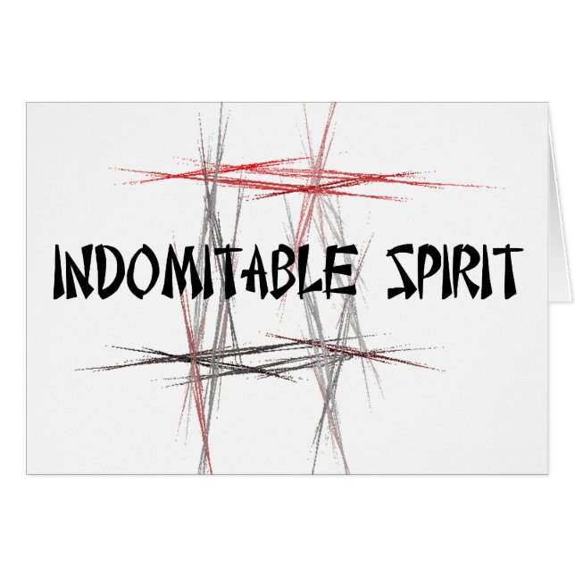 Martial Arts Tenets Indomitable Spirit (Front Horizontal)