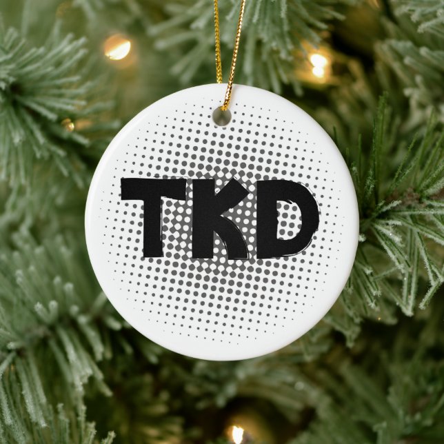 Martial Arts TKD Dots Ceramic Tree Decoration (Tree)