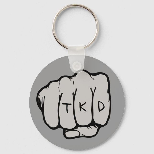 Martial Arts TKD Fist Key Ring (Front)