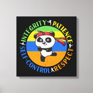 Martial Arts Values - Boys Karate Canvas Print