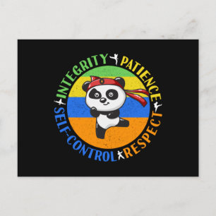 Martial Arts Values - Boys Karate Mindset Postcard