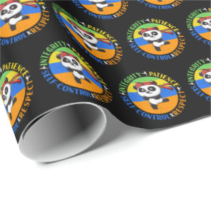 Martial Arts Values - Boys Karate Mindset Wrapping Paper