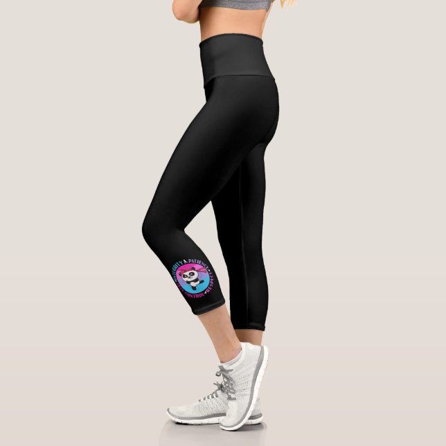 Martial Arts Values - Girly Karate Mindset Capri Leggings (Left)