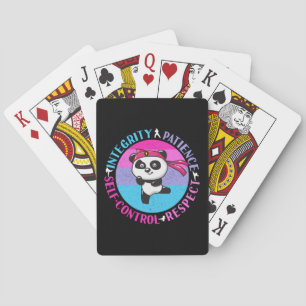 Martial Arts Values - Girly Karate Mindset Playing Cards