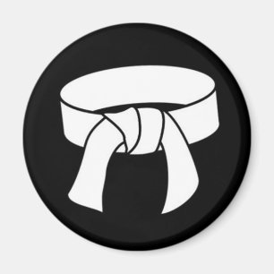 Martial Arts White Belt Magnet