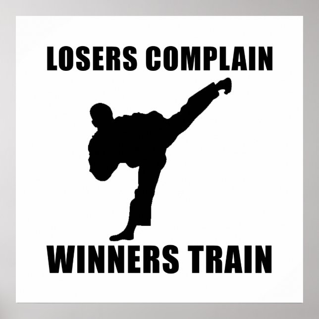 Martial Arts Winners Train Poster (Front)