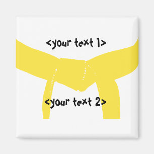 Martial Arts Yellow Belt Magnet