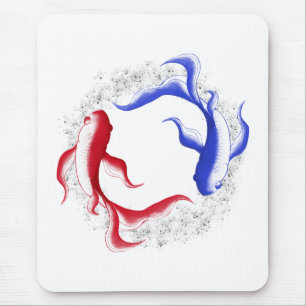 Martial Flow Abstract Yin Yang Martial Art Mouse Mat