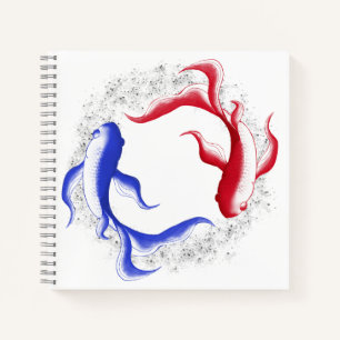 Martial Flow Abstract Yin Yang Martial Art Notebook
