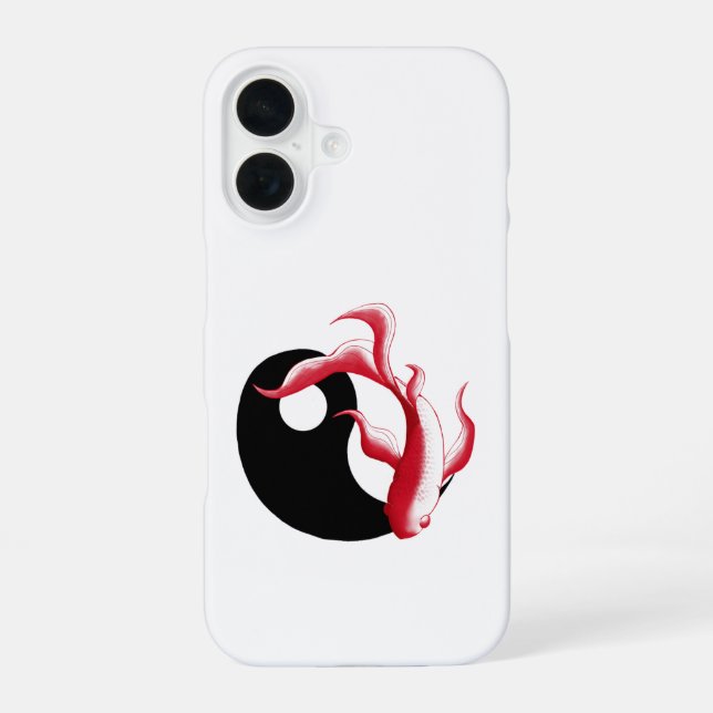  Martial Flow Abstract YinYang Martial Art Sticker iPhone 16 Case (Back)