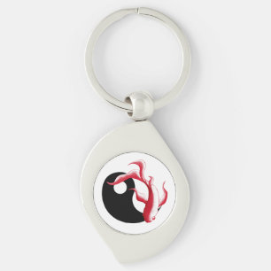 Martial Flow Abstract YinYang Martial Art Sticker Key Ring