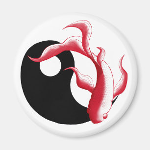 Martial Flow Abstract YinYang Martial Art Sticker Magnet