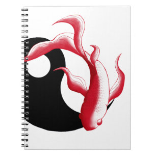 Martial Flow Abstract YinYang Martial Art Sticker Notebook
