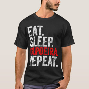 Martial Ninja Costume  Eat Sleep Capoeira Repeat T-Shirt
