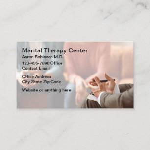 Martial Therapy Counseling Business Cards