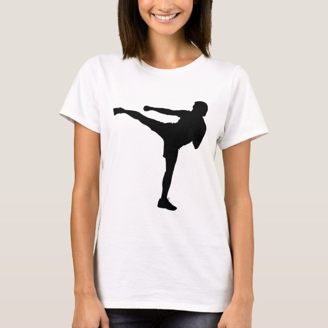 Martials Arts Taekwondo Karate Kickboxing  T-Shirt (Front)