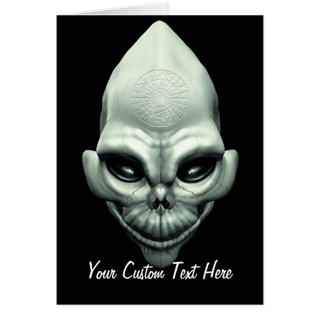 Martian Alien Extraterrestrial Outer Space Skull (Front)