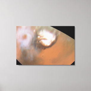 Martian Cyclone, Seen From the North Polar Region Canvas Print