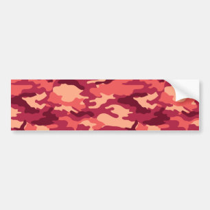 MARTIAN DESERT CAMO / CAMOUFLAGE DAZZLE PATTERN BUMPER STICKER