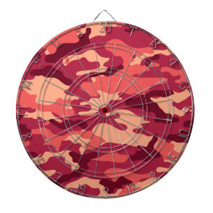 MARTIAN DESERT CAMO / CAMOUFLAGE DAZZLE PATTERN DARTBOARD