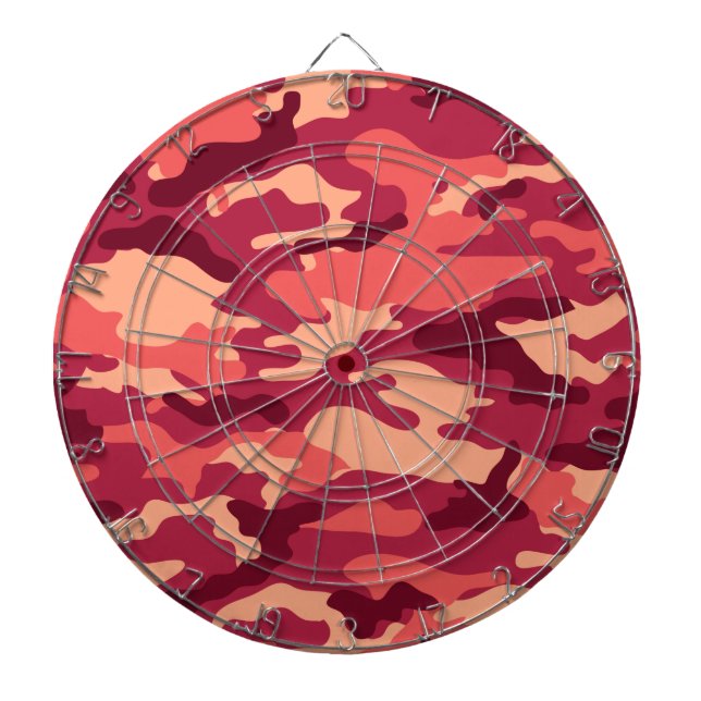 MARTIAN DESERT CAMO / CAMOUFLAGE DAZZLE PATTERN DARTBOARD (Front)