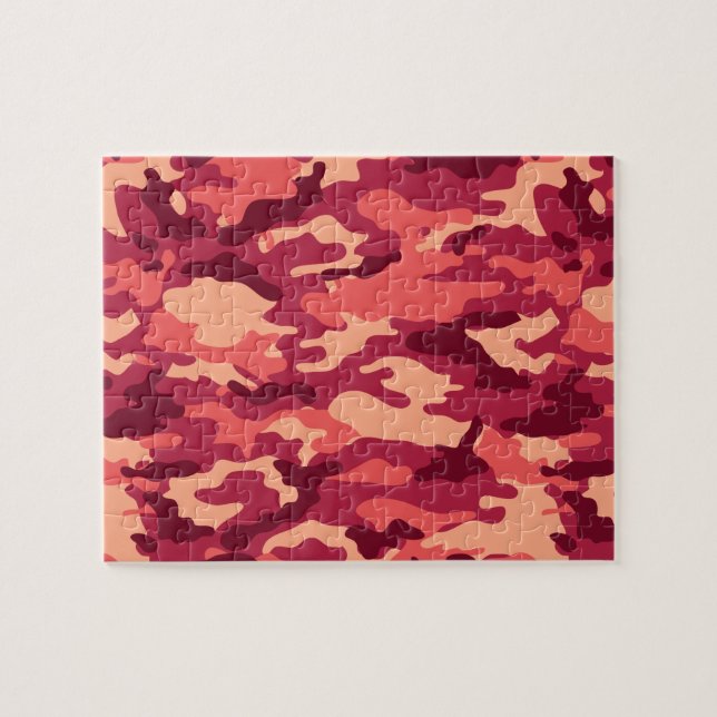 MARTIAN DESERT CAMO / CAMOUFLAGE DAZZLE PATTERN JIGSAW PUZZLE (Horizontal)
