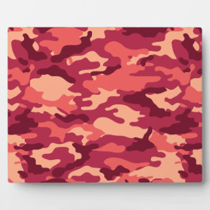 MARTIAN DESERT CAMO / CAMOUFLAGE DAZZLE PATTERN PLAQUE