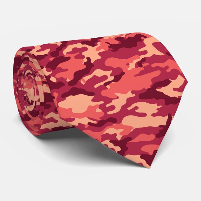 MARTIAN DESERT CAMO / CAMOUFLAGE DAZZLE PATTERN TIE (Rolled)