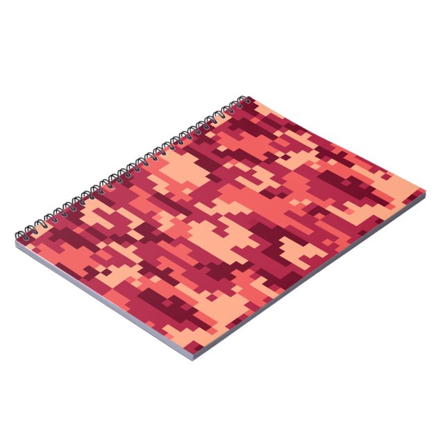 MARTIAN DESERT DIGITAL CAMO / CAMOUFLAGE NOTEBOOK (Left Side)