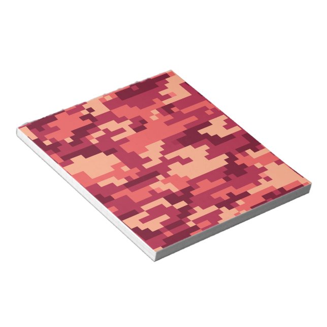 MARTIAN DESERT DIGITAL CAMO / CAMOUFLAGE NOTEPAD (Angled)