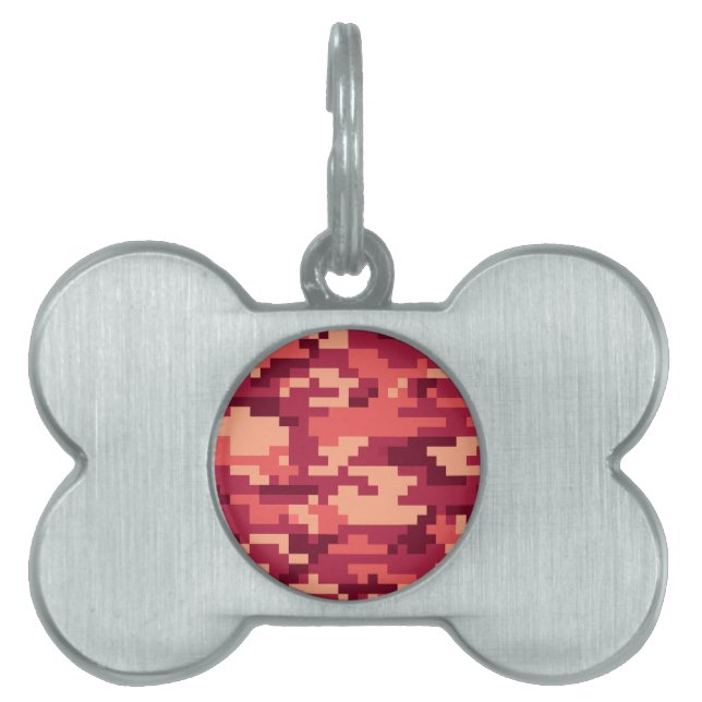 MARTIAN DESERT DIGITAL CAMO / CAMOUFLAGE PET ID TAG (Front)