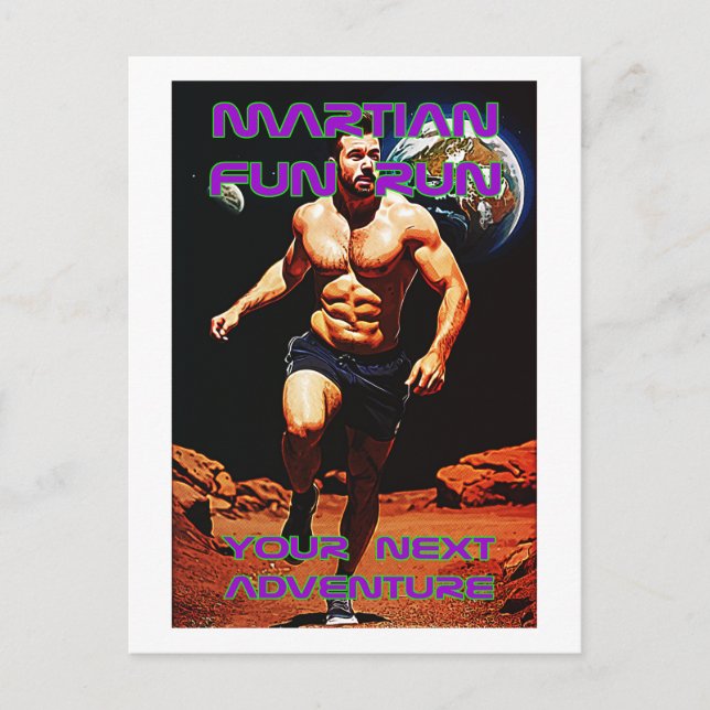 Martian Fun Run - Your Next Adventure Postcard (Front)