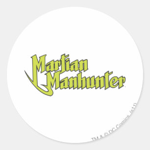 Martian Manhunter Logo Classic Round Sticker